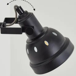 Applique murale Tita Chrome, Noir, 1 lumière