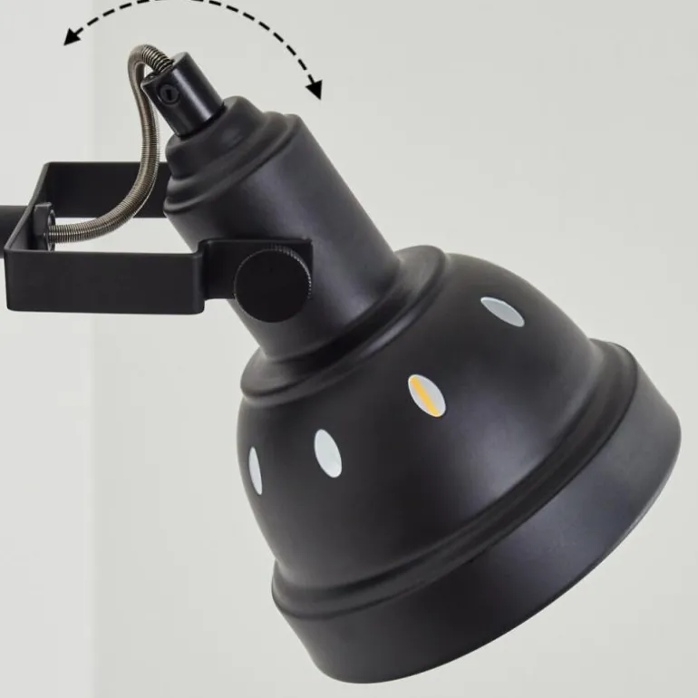 Applique murale Tita Chrome, Noir, 1 lumière