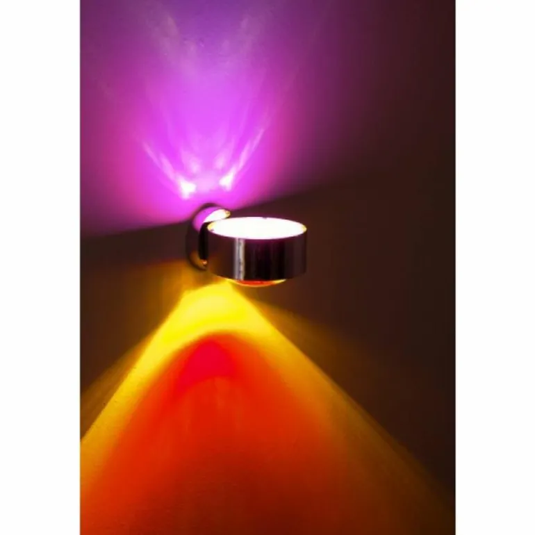 Applique murale Top Light PukMaxxWall LED Chrome, 2 lumières