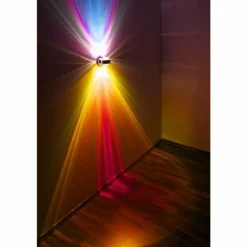 Applique murale Top-Light PukWall LED Chrome, 2 lumières