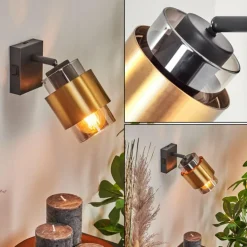 Applique murale Traak Noir, 1 lumière