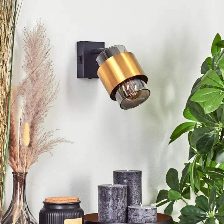 Applique murale Traak Noir, 1 lumière