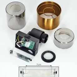 Applique murale Traak Noir, 1 lumière