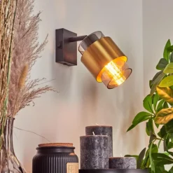 Applique murale Traak Noir, 1 lumière