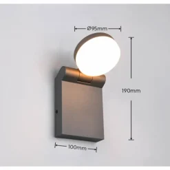Applique murale Trio ADOUR LED Anthracite, 1 lumière