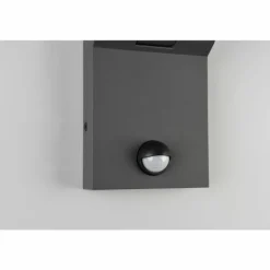 Applique murale Trio ADOUR LED Anthracite, 1 lumière, Détecteur de mouvement