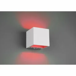 Applique murale Trio Figo LED Blanc, 1 lumière, Télécommandes, Changeur de couleurs