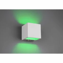 Applique murale Trio Figo LED Blanc, 1 lumière, Télécommandes, Changeur de couleurs