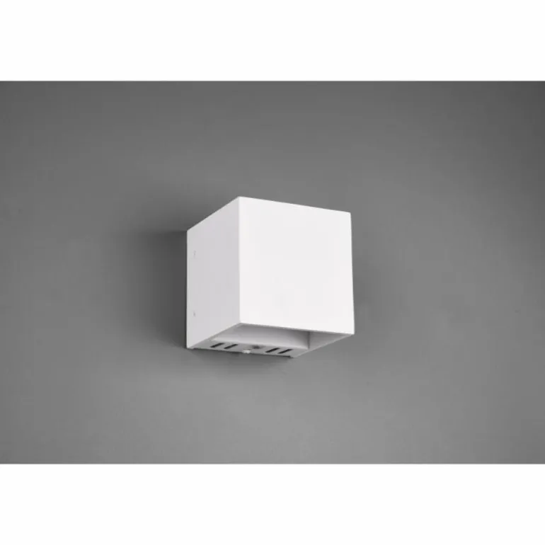 Applique murale Trio Figo LED Blanc, 1 lumière, Télécommandes, Changeur de couleurs