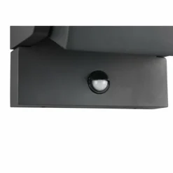 Applique murale Trio KANSAS LED Anthracite, 1 lumière, Détecteur de mouvement