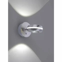 Applique murale Trio Leuchten VISTA LED Nickel mat, 2 lumières, Télécommandes, Changeur de couleurs