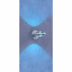 Applique murale Trio Leuchten VISTA LED Nickel mat, 2 lumières, Télécommandes, Changeur de couleurs