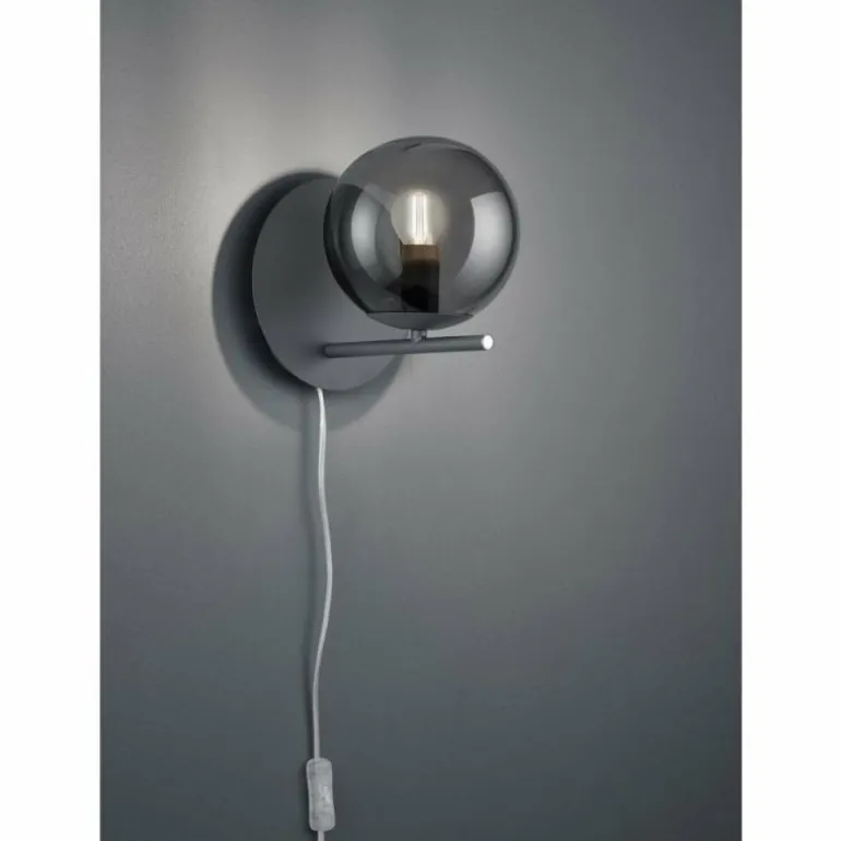 Applique murale Trio Leuchten PURE Anthracite, 1 lumière