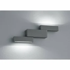 Applique murale Trio PADMA LED Anthracite, 2 lumières