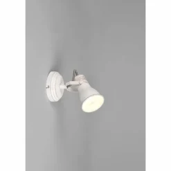 Applique murale Trio Steam Ancien, Blanc, 1 lumière