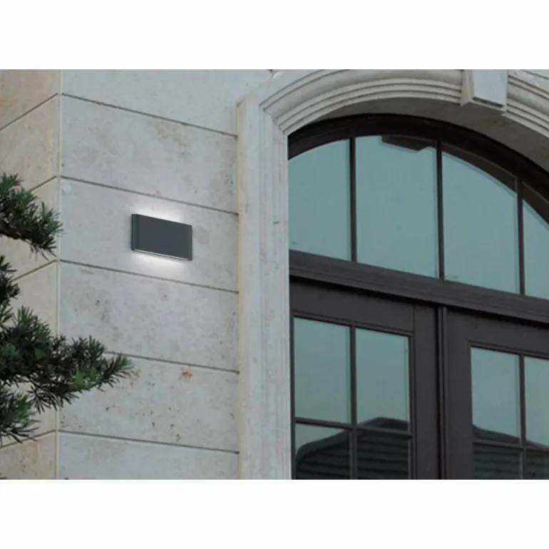 Applique murale Trio THAMES II LED Anthracite, 2 lumières