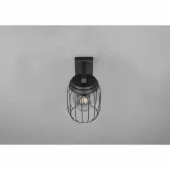 Applique murale Trio-Leuchten Tuela Anthracite, 1 lumière, Détecteur de mouvement