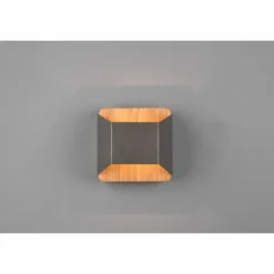 Applique murale Trio-Leuchten Arino LED Brun foncé, Nickel mat, 1 lumière