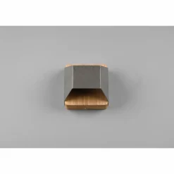 Applique murale Trio-Leuchten Arino LED Brun foncé, Nickel mat, 1 lumière