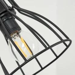 Applique murale Tros Écru, Noir, 1 lumière