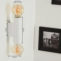 Applique murale Tulla Blanc, 2 lumières