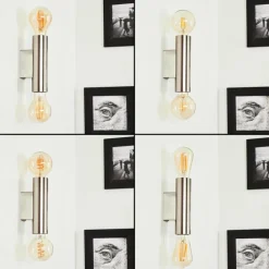 Applique murale Tulla Nickel mat, 2 lumières