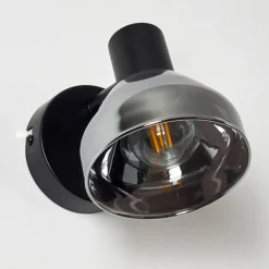 Applique murale Tyksov Noir, 1 lumière