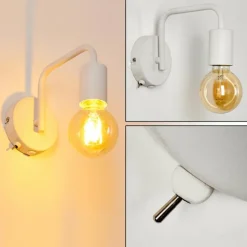 Applique murale Valocolla Blanc, 1 lumière