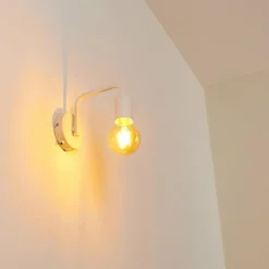 Applique murale Valocolla Blanc, 1 lumière