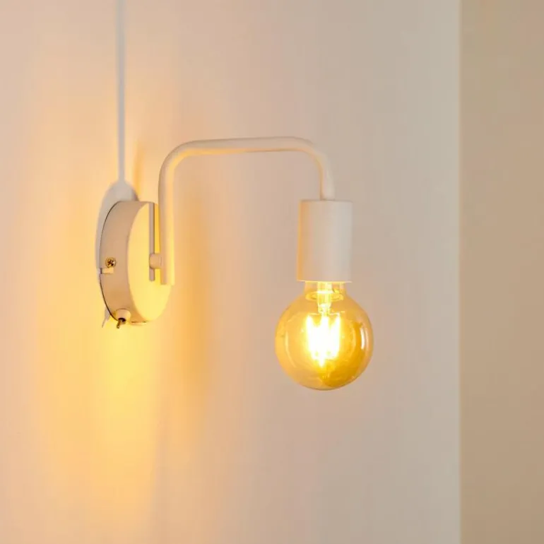 Applique murale Valocolla Blanc, 1 lumière