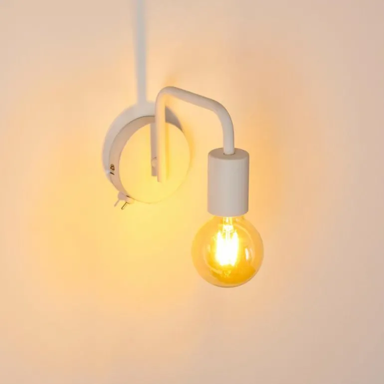 Applique murale Valocolla Blanc, 1 lumière