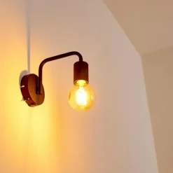 Applique murale Valocolla Noir, 1 lumière