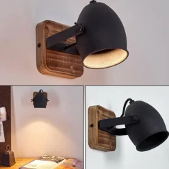 Applique murale Vanuatu Brun, Noir, 1 lumière