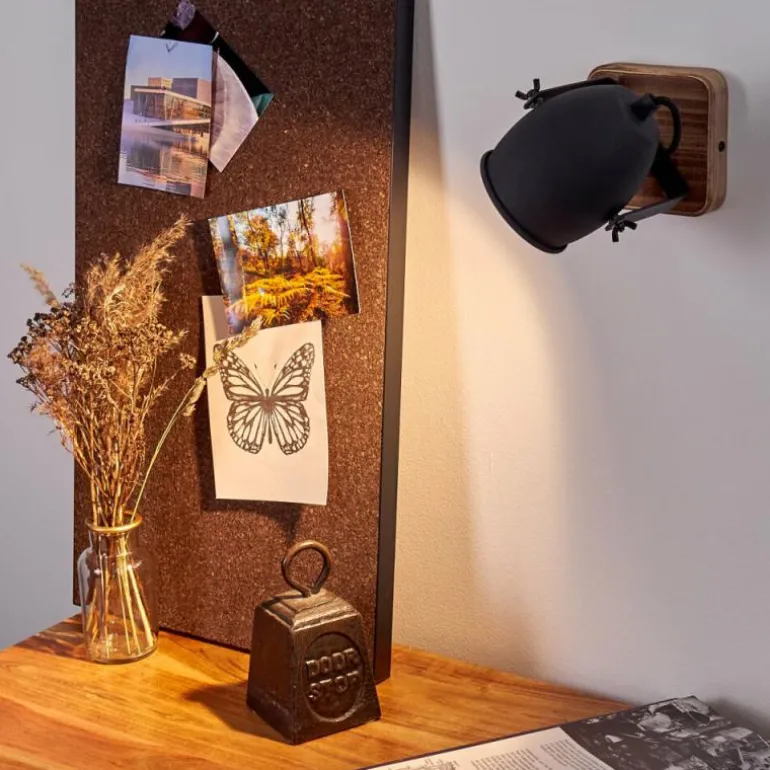 Applique murale Vanuatu Brun, Noir, 1 lumière