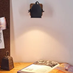 Applique murale Vanuatu Brun, Noir, 1 lumière