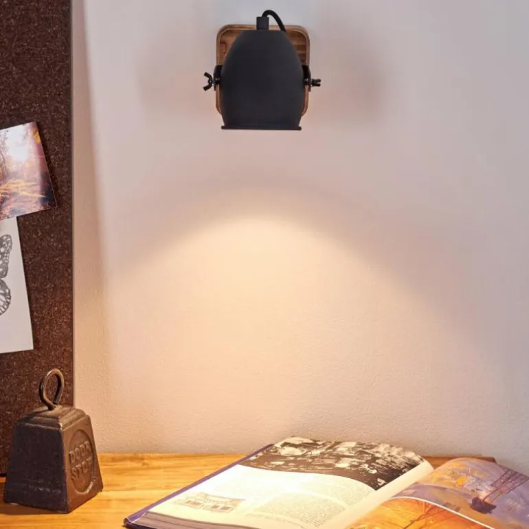 Applique murale Vanuatu Brun, Noir, 1 lumière