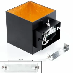 Applique murale Varco Noir, 1 lumière