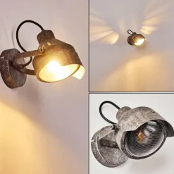 Applique murale Vintage Gnosca Rouille, 1 lumière