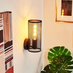 Applique murale Vislanda Noir, 1 lumière