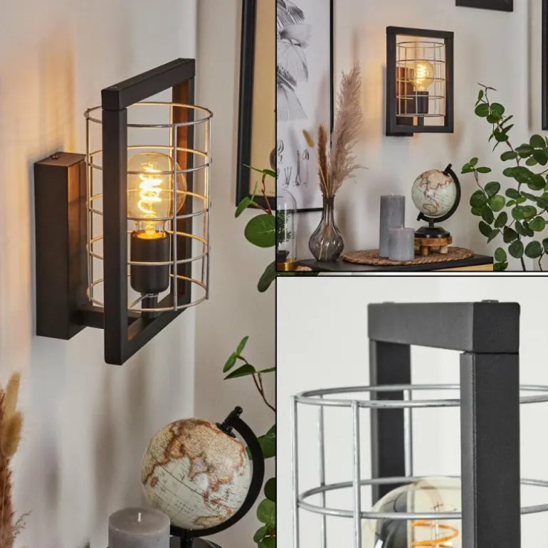 Applique murale Wynyard Noir, 1 lumière