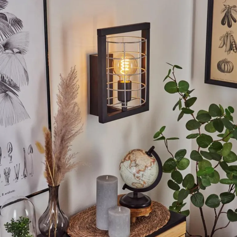 Applique murale Wynyard Noir, 1 lumière