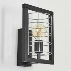 Applique murale Wynyard Noir, 1 lumière