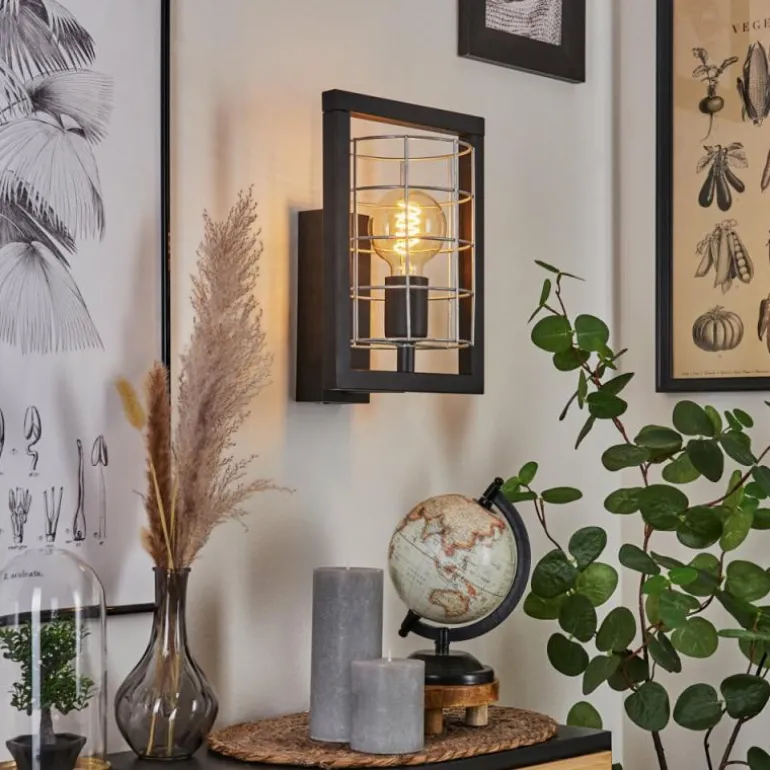 Applique murale Wynyard Noir, 1 lumière