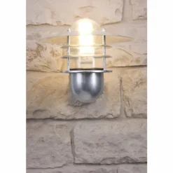 Applique Nordlux Agger Acier inoxydable, Transparent, 1 lumière