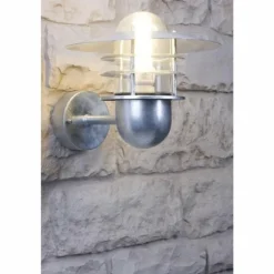 Applique Nordlux Agger Acier inoxydable, Transparent, 1 lumière