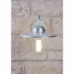 Applique Nordlux Luxembourg Acier inoxydable, Transparent, Zingué, 1 lumière, Détecteur de mouvement