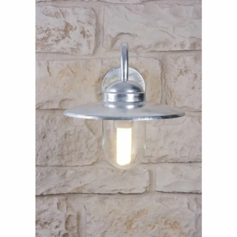 Applique Nordlux Luxembourg Acier inoxydable, Transparent, Zingué, 1 lumière, Détecteur de mouvement