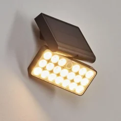 applique solaire Estampes LED Anthracite, 1 lumière, Détecteur de mouvement