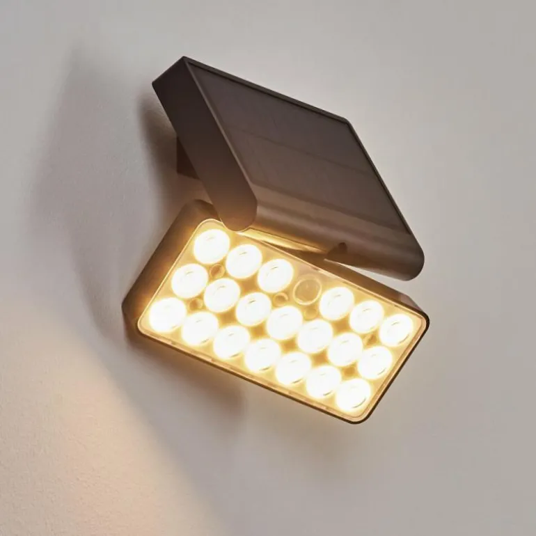 applique solaire Estampes LED Anthracite, 1 lumière, Détecteur de mouvement