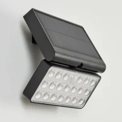 applique solaire Estampes LED Anthracite, 1 lumière, Détecteur de mouvement